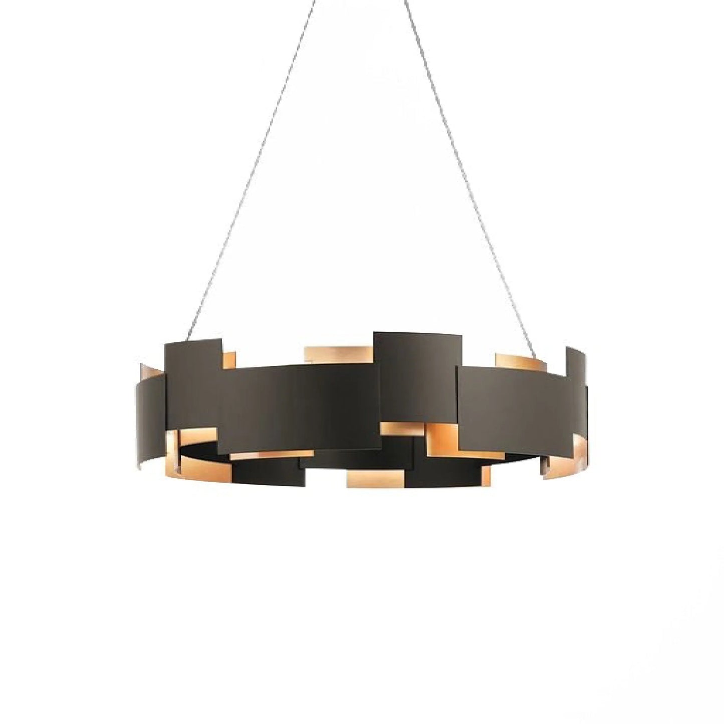 Zottegem | Modern Drum Black Luminaire Art LED Lights for Bedroom, Dining Room