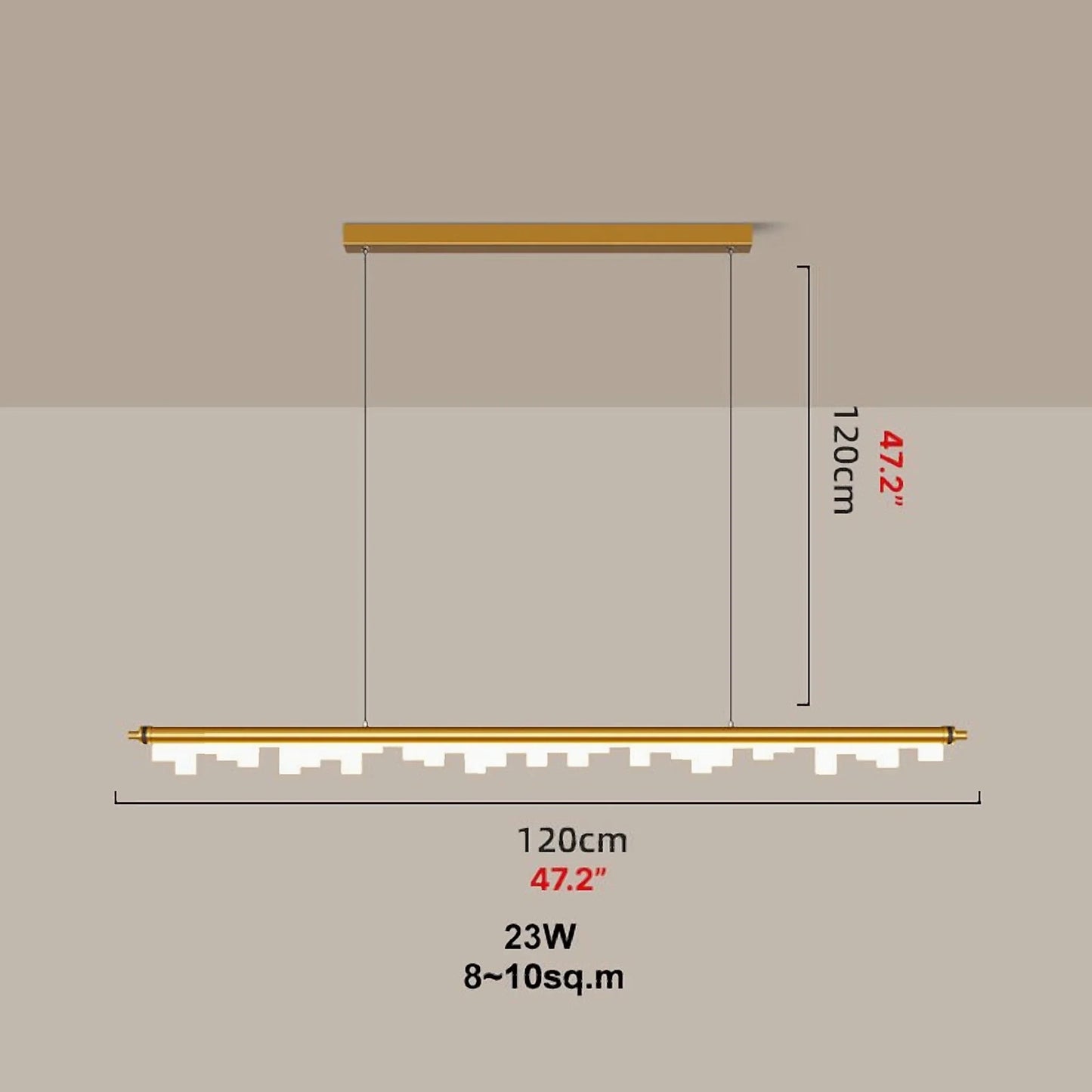 Aspremont | Nordic Long Bar LED Pendant Light