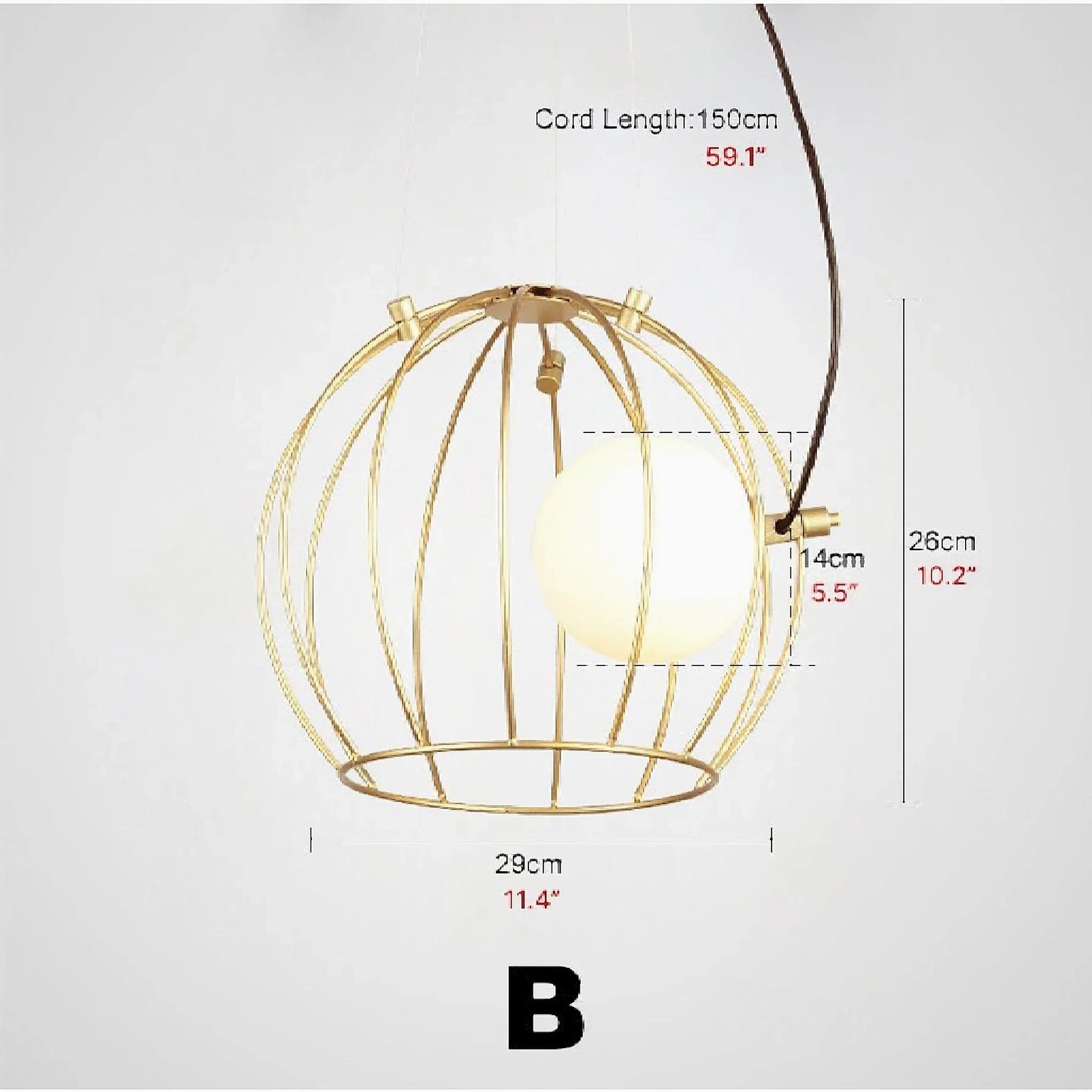 Malaussène | Post Modern Iron Cage Chandelier