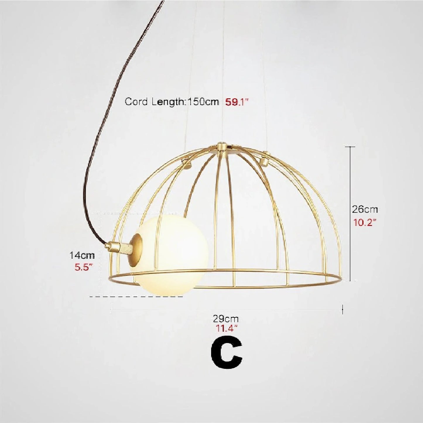 Malaussène | Post Modern Iron Cage Chandelier