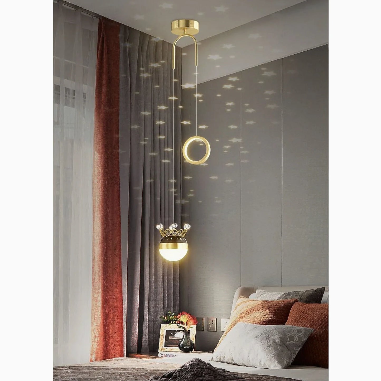 Valdeblore | Nordic Bedside Stars Design Pendant Lamp