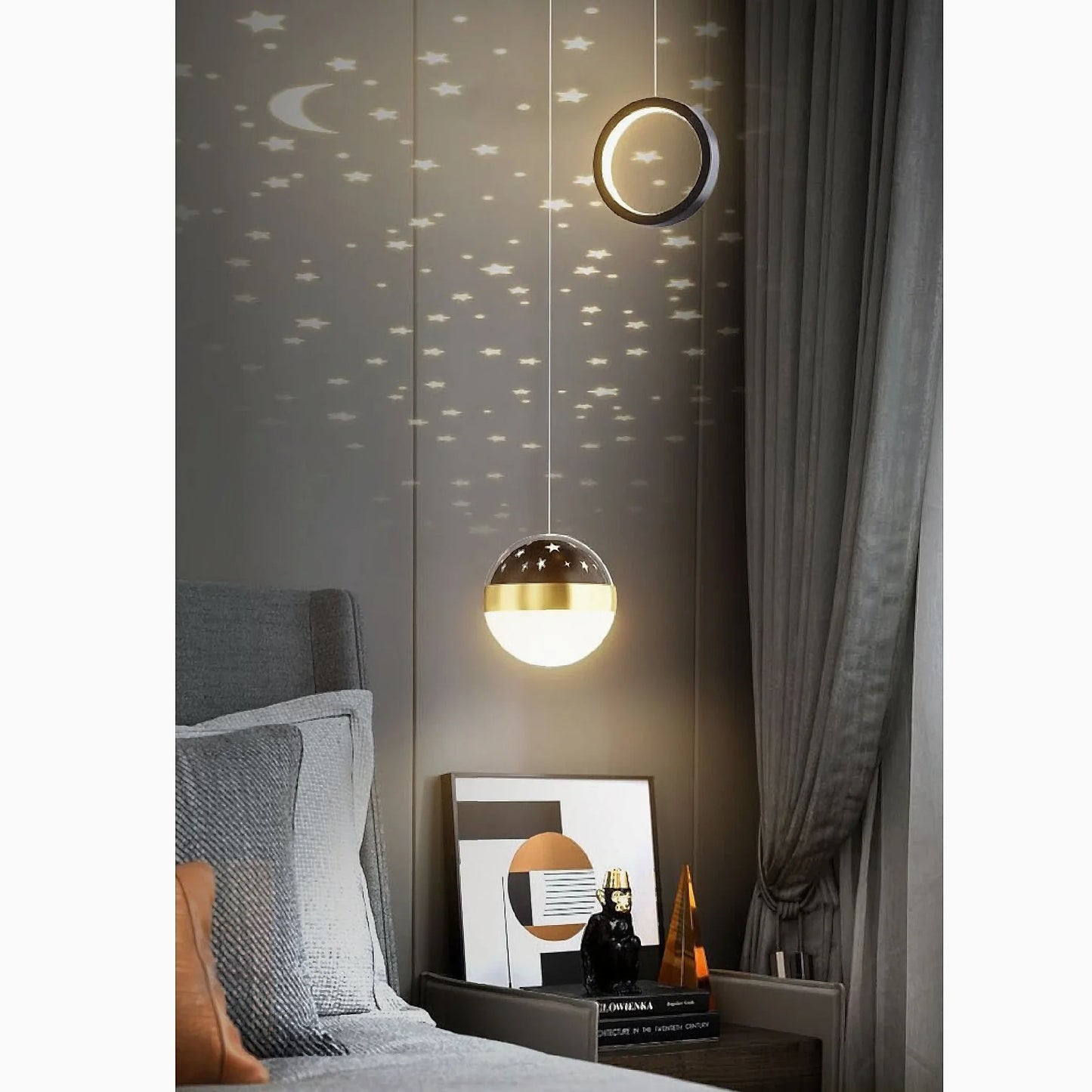 Valdeblore | Nordic Bedside Stars Design Pendant Lamp