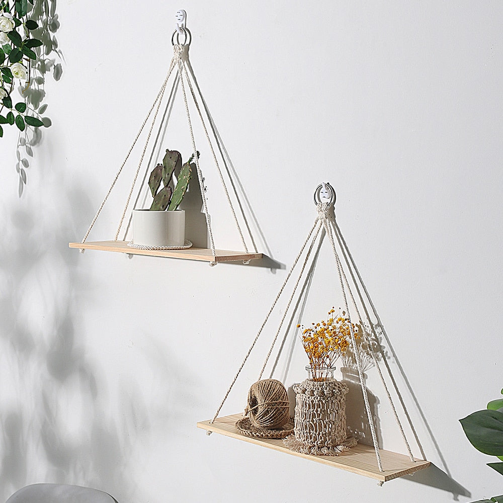 Boho Style Floating Shelf