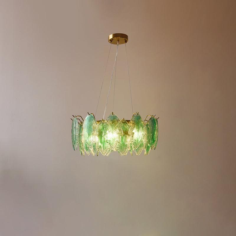 Maple Leaf Glass Chandelier