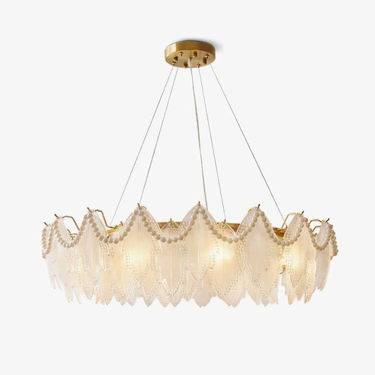 Maple Leaf Glass Chandelier