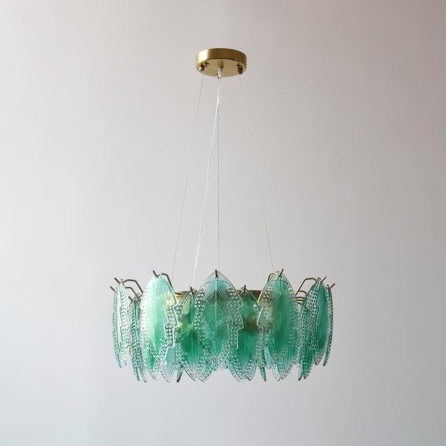 Maple Leaf Glass Chandelier