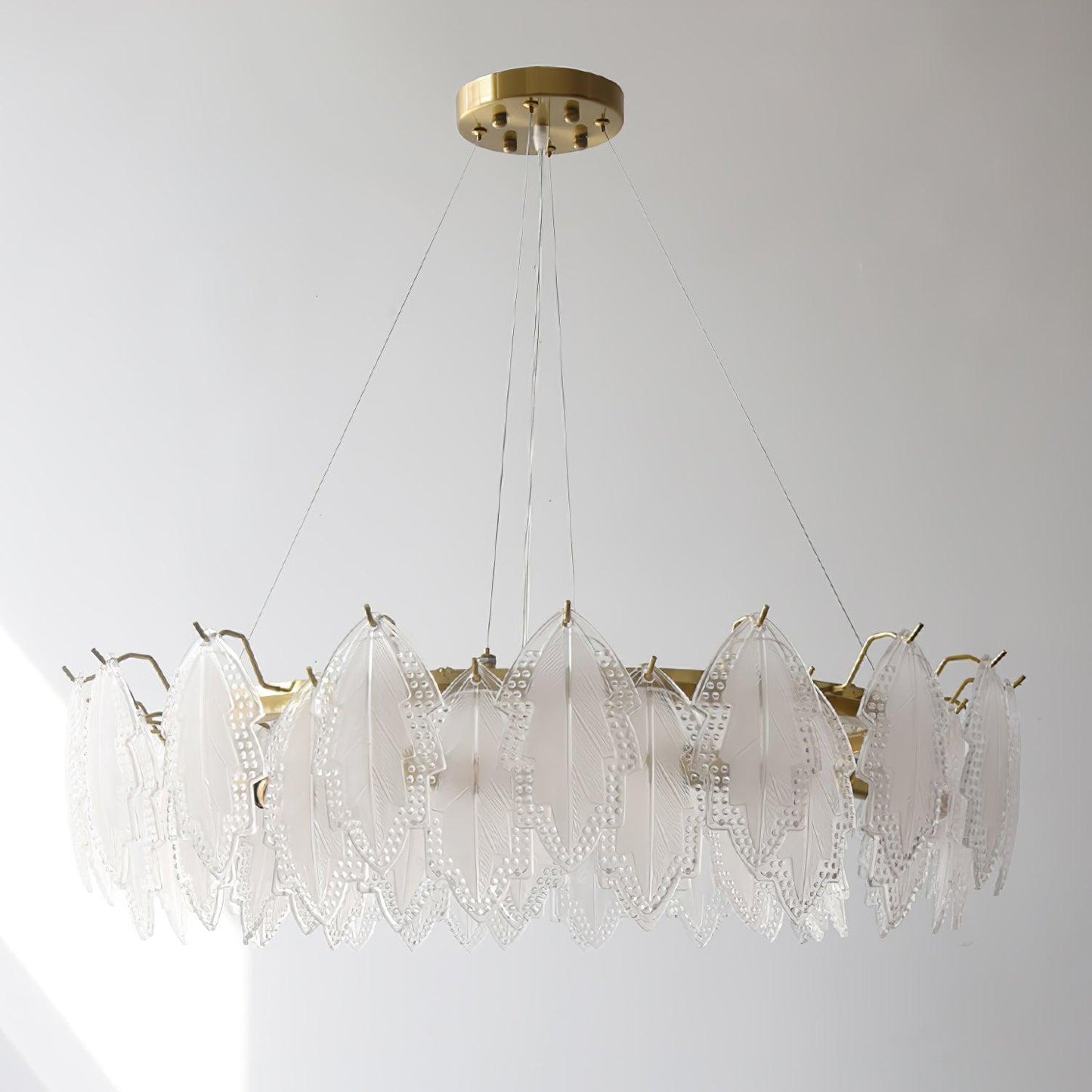 Maple Leaf Glass Chandelier