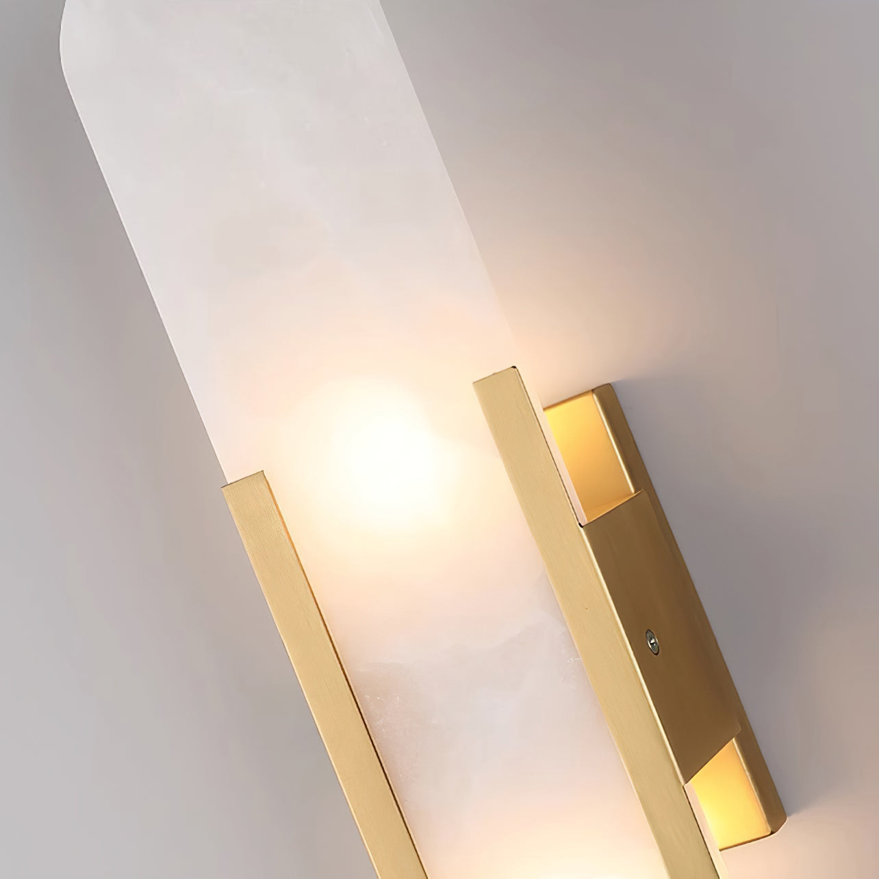 Melange Elongated Alabaster Wall Lamp