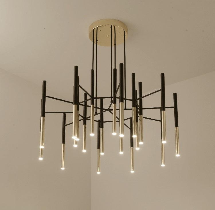 Metal Tubular Chandelier