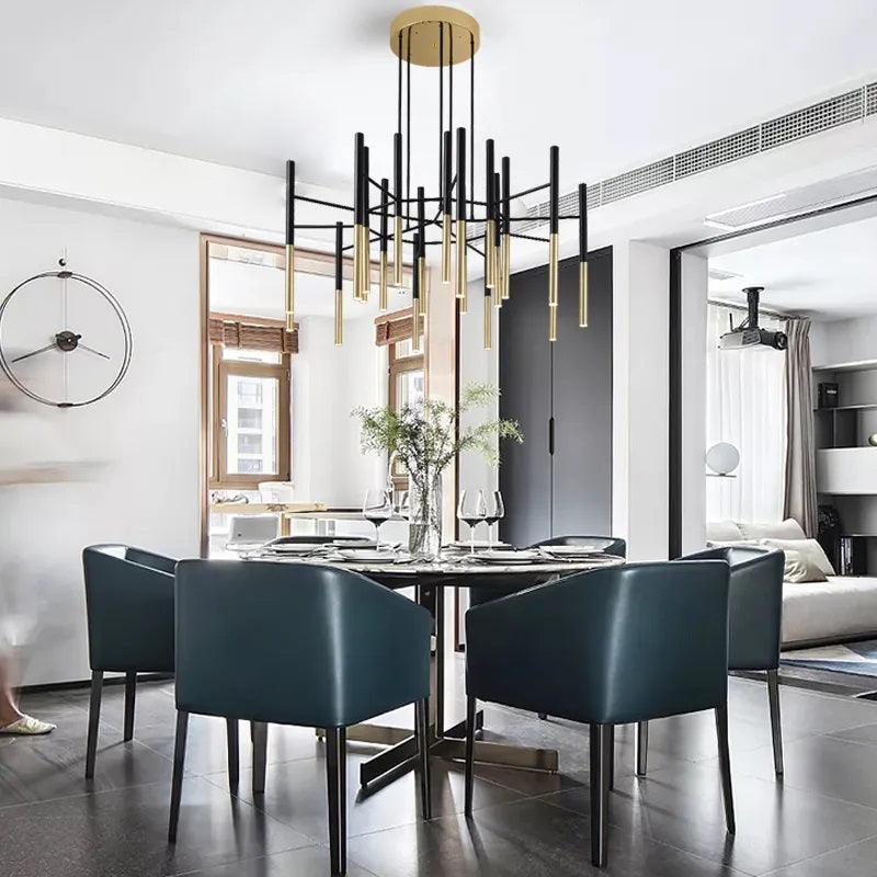 Metal Tubular Chandelier