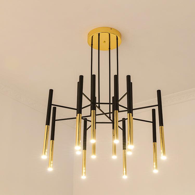 Metal Tubular Chandelier