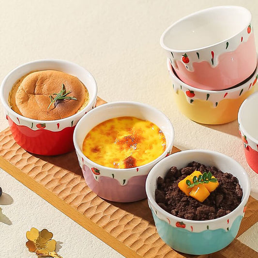 Mini Ceramic Baking Bowl Set