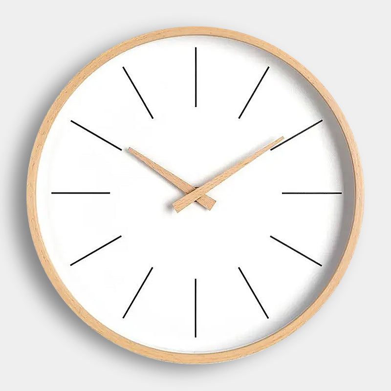 Minimalist wooden wall clocks