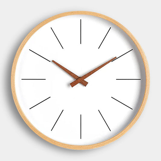 Minimalist wooden wall clocks