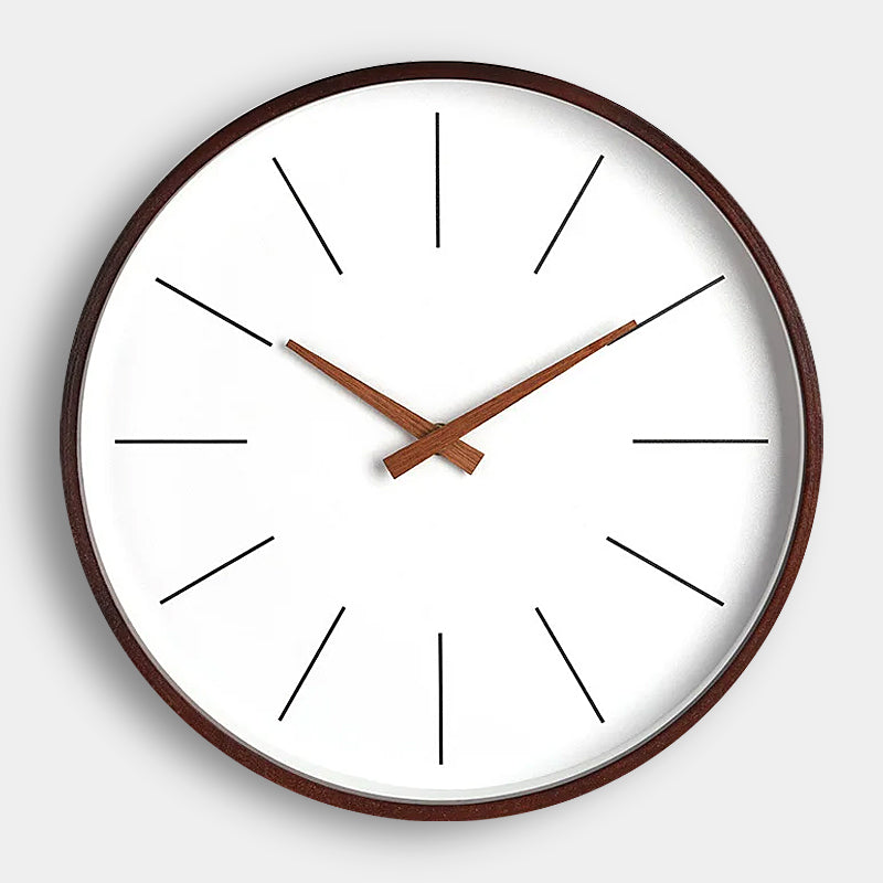 Minimalist wooden wall clocks