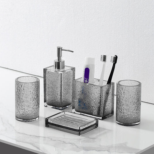 Minimalist Gray Bathroom Set