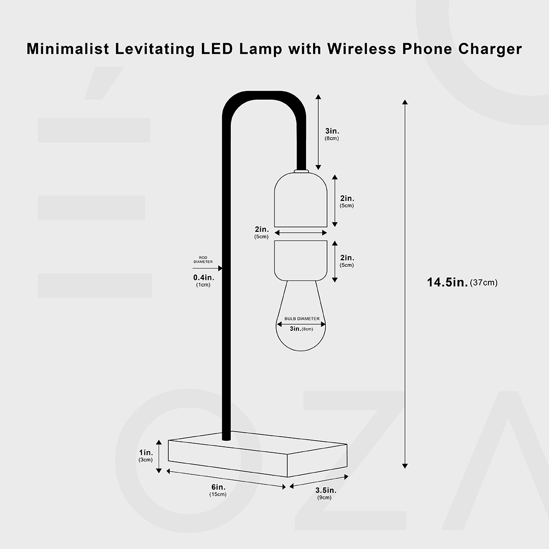 Minimalist Levitating LED Lamp