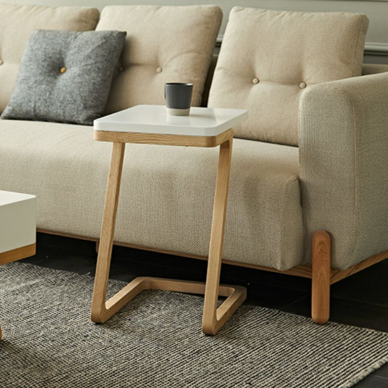 Minimalist White Accent Table