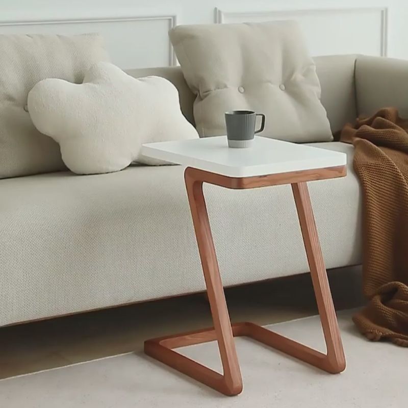 Minimalist White Accent Table