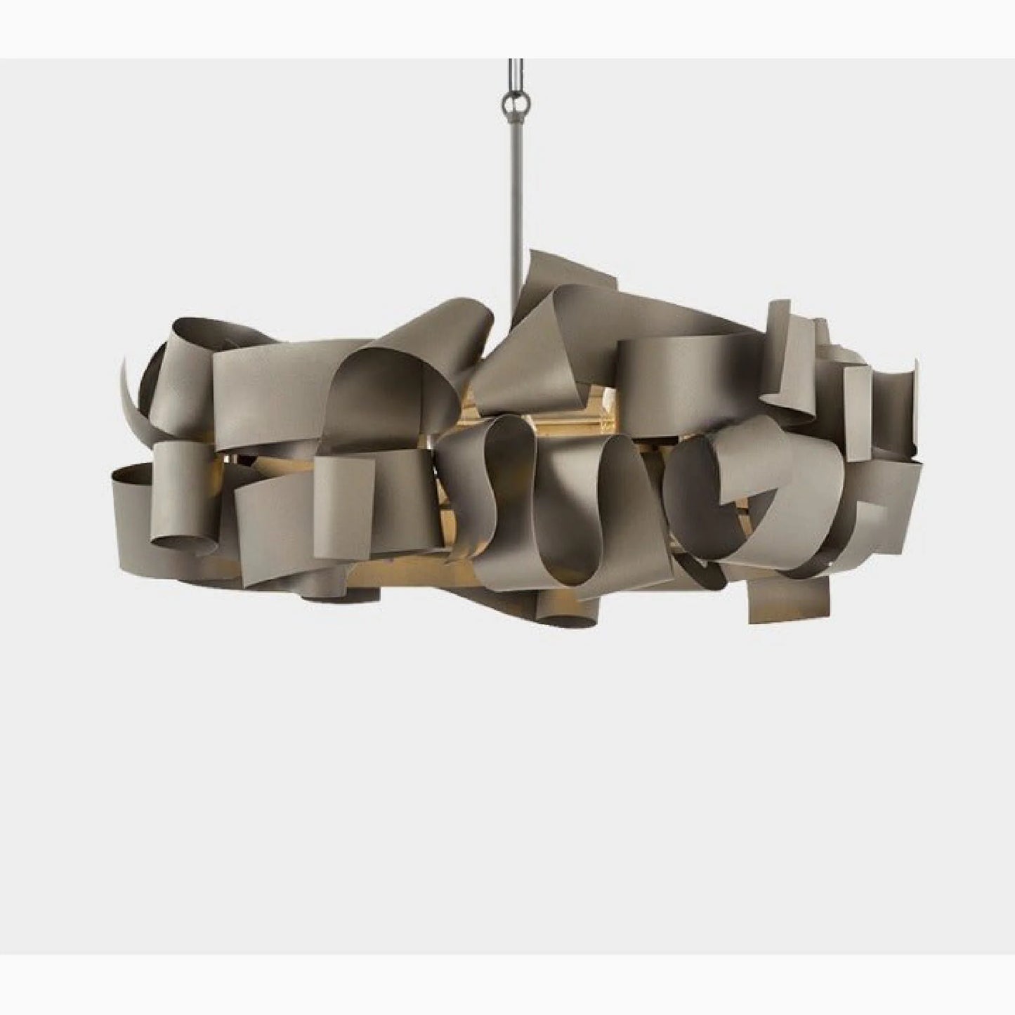 Zelo Surrigone | Postmodern Creative Gray/Gold Iron Chandelier