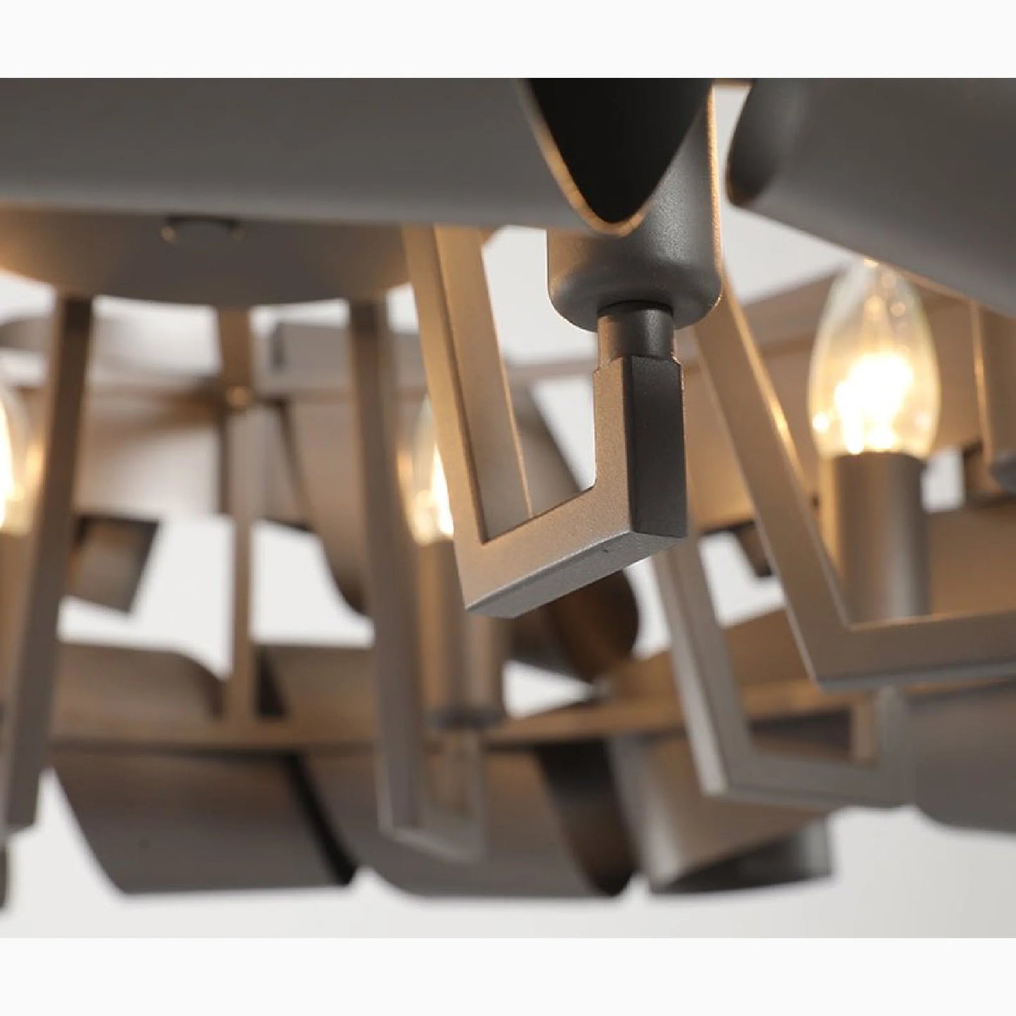 Zelo Surrigone | Postmodern Creative Gray/Gold Iron Chandelier