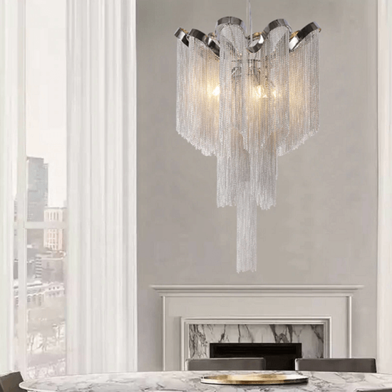 Moda Luxury Chain Chandelier - Nordic Side - architecture, arcitecture, art, artichture, artist, bathroom vanity, contemporaryart, decor, decoration, design, designer, designinspiration, edis