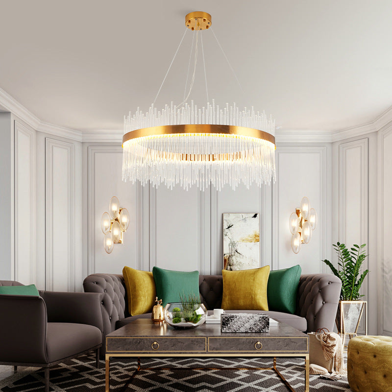 Modern Crystal Round Chandelier