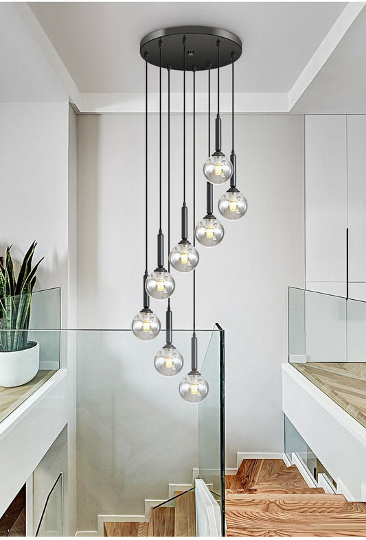 Modern Glass Chandelier Lighting Fixture