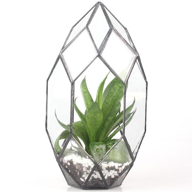 Ruth - Modern Glass Terrarium Container - Nordic Side - Decor, Modern Planters, VASES/POTS