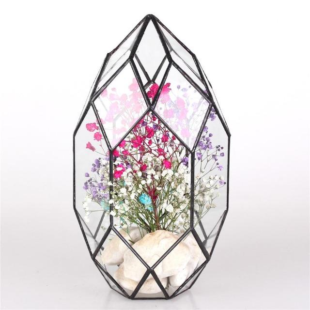 Ruth - Modern Glass Terrarium Container - Nordic Side - Decor, Modern Planters, VASES/POTS