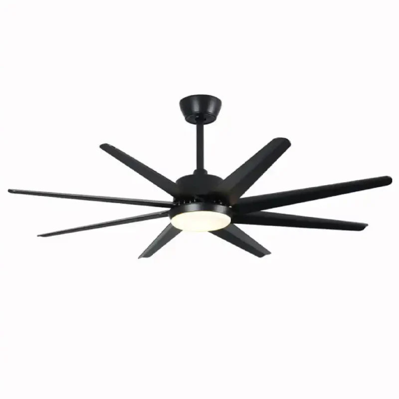 Modern Solid Wood Ceiling Fan with Led Light and Remote Control