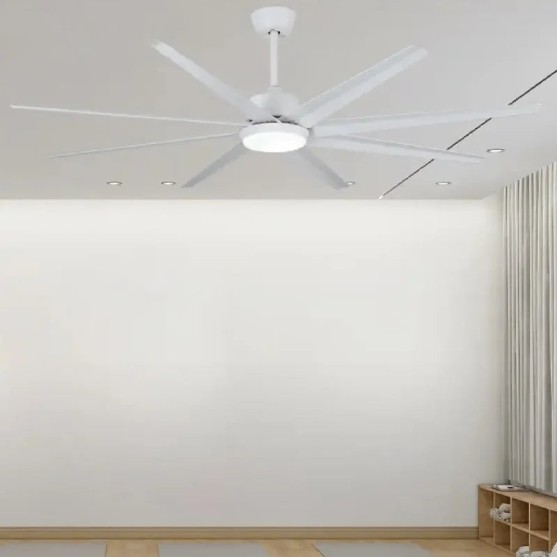 Modern Solid Wood Ceiling Fan with Led Light and Remote Control