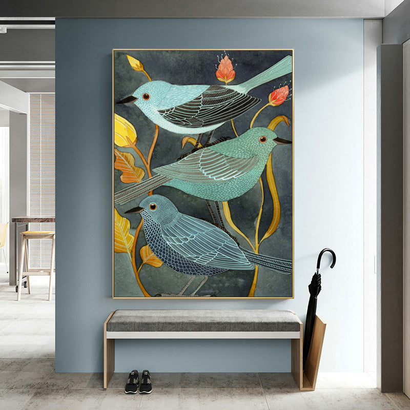 Vintage Birds Canvas