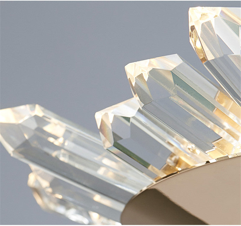 Modern Crystal Polygonal Chandelier