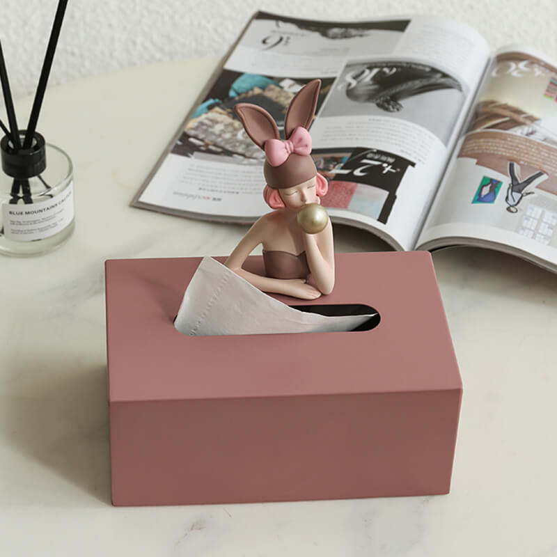 Modern Girls Tissue Storage Box Stylish