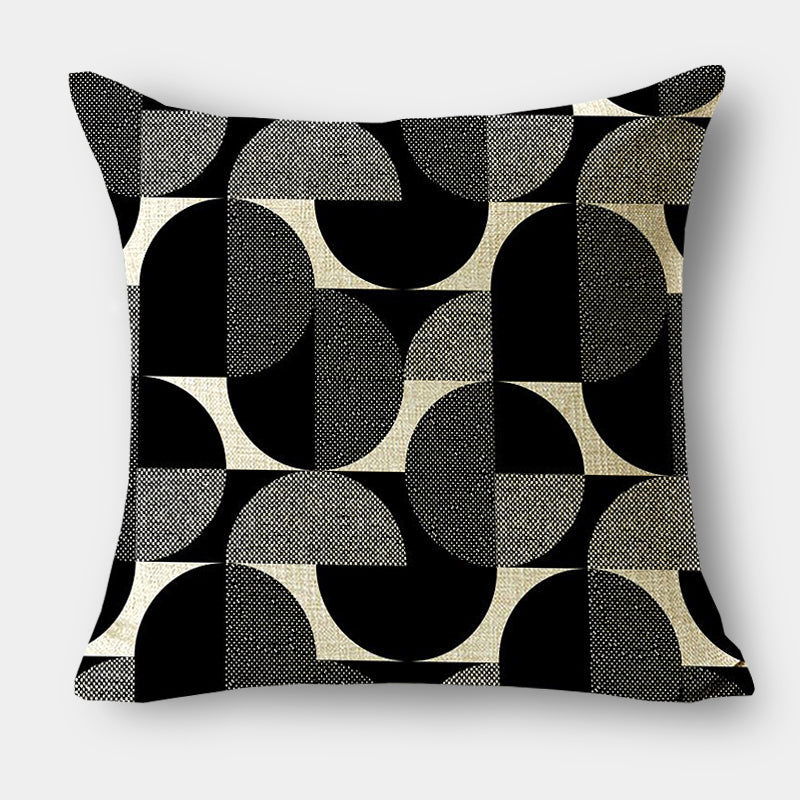 Modern retro circle cushion