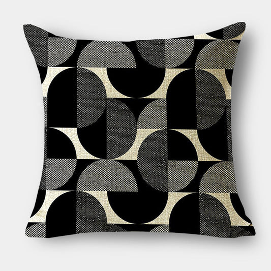 Modern retro circle cushion