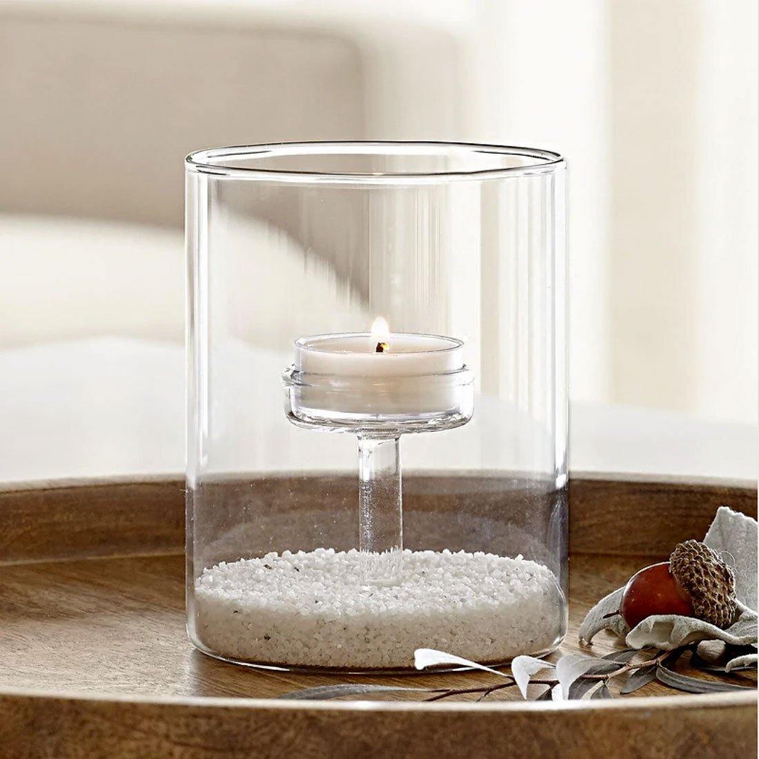 Modern Glass Art Candleholder - Nordic Side - 