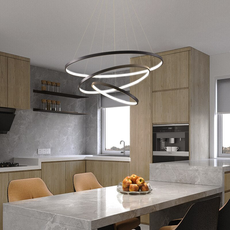 Modern LED Ring Chandelier