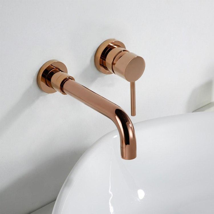 Modern Brass Wall Mounted Faucet - Nordic Side - 12-12, bathroom, bathroom-collection, bathroom-faucet, fab-faucets, faucet, feed-cl0-over-80-dollars, kitchen, kitchen-faucet, modern, renovat