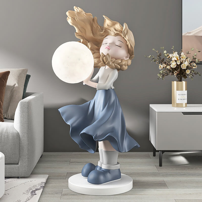 Moon Girl Decorative Home Accent