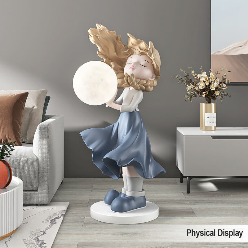 Moon Girl Decorative Home Accent