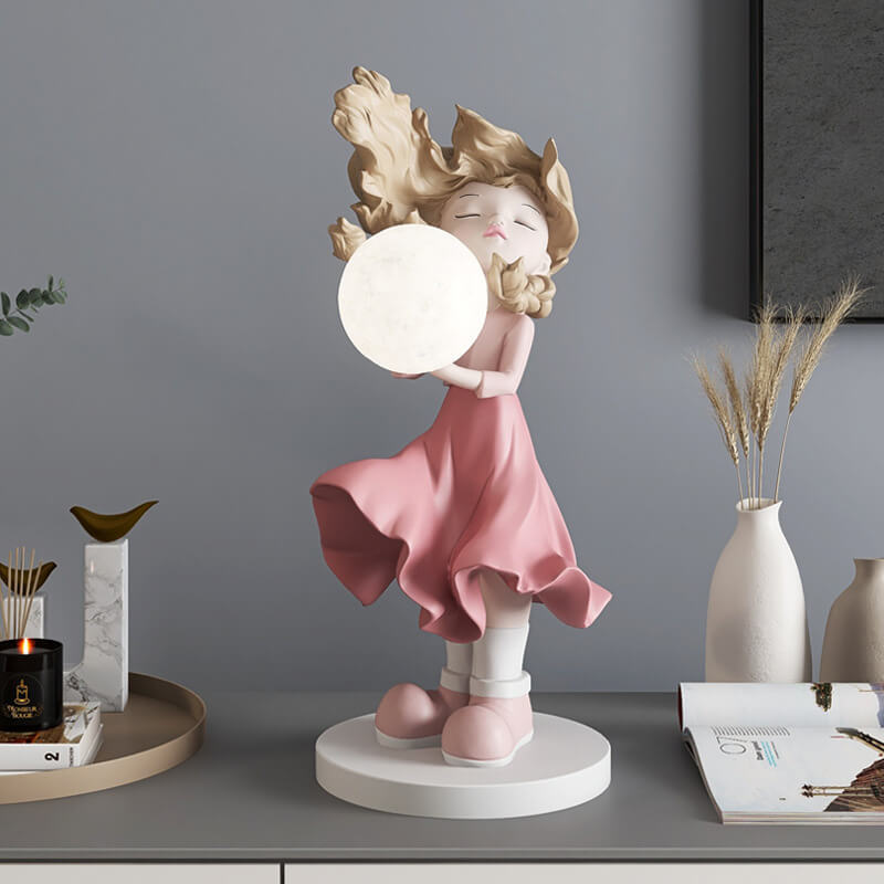 Moon Girl Decorative Home Accent