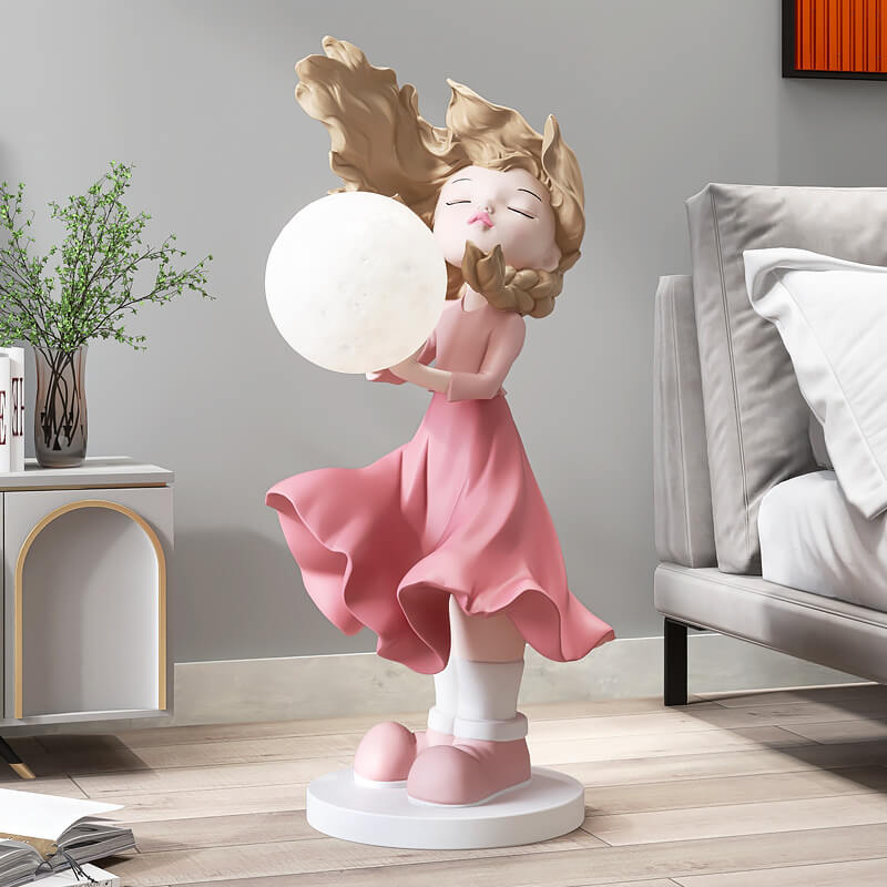 Moon Girl Decorative Home Accent