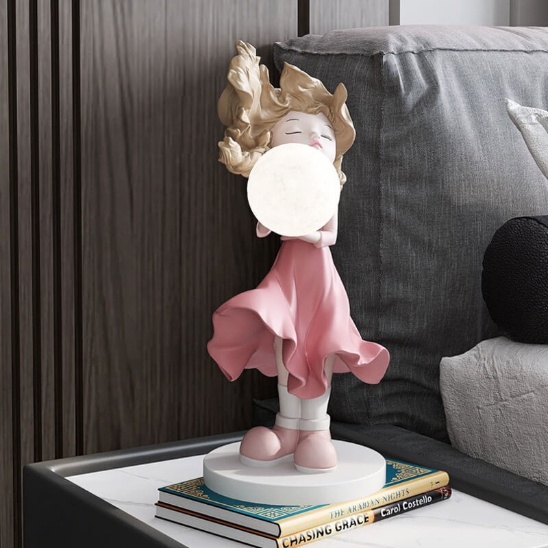 Moon Girl Decorative Home Accent