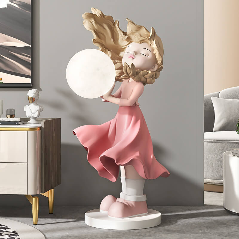 Moon Girl Decorative Home Accent