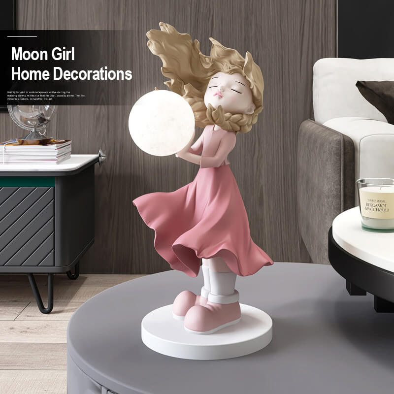 Moon Girl Decorative Home Accent