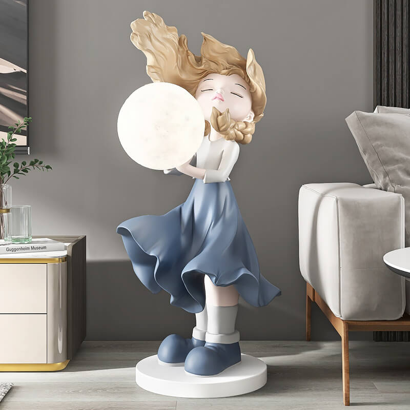 Moon Girl Decorative Home Accent