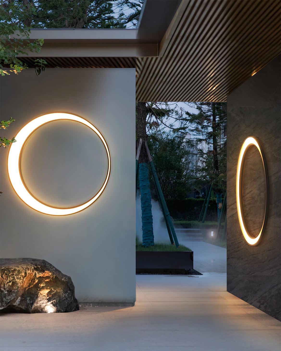 Moon Outdoor Wall Lamp