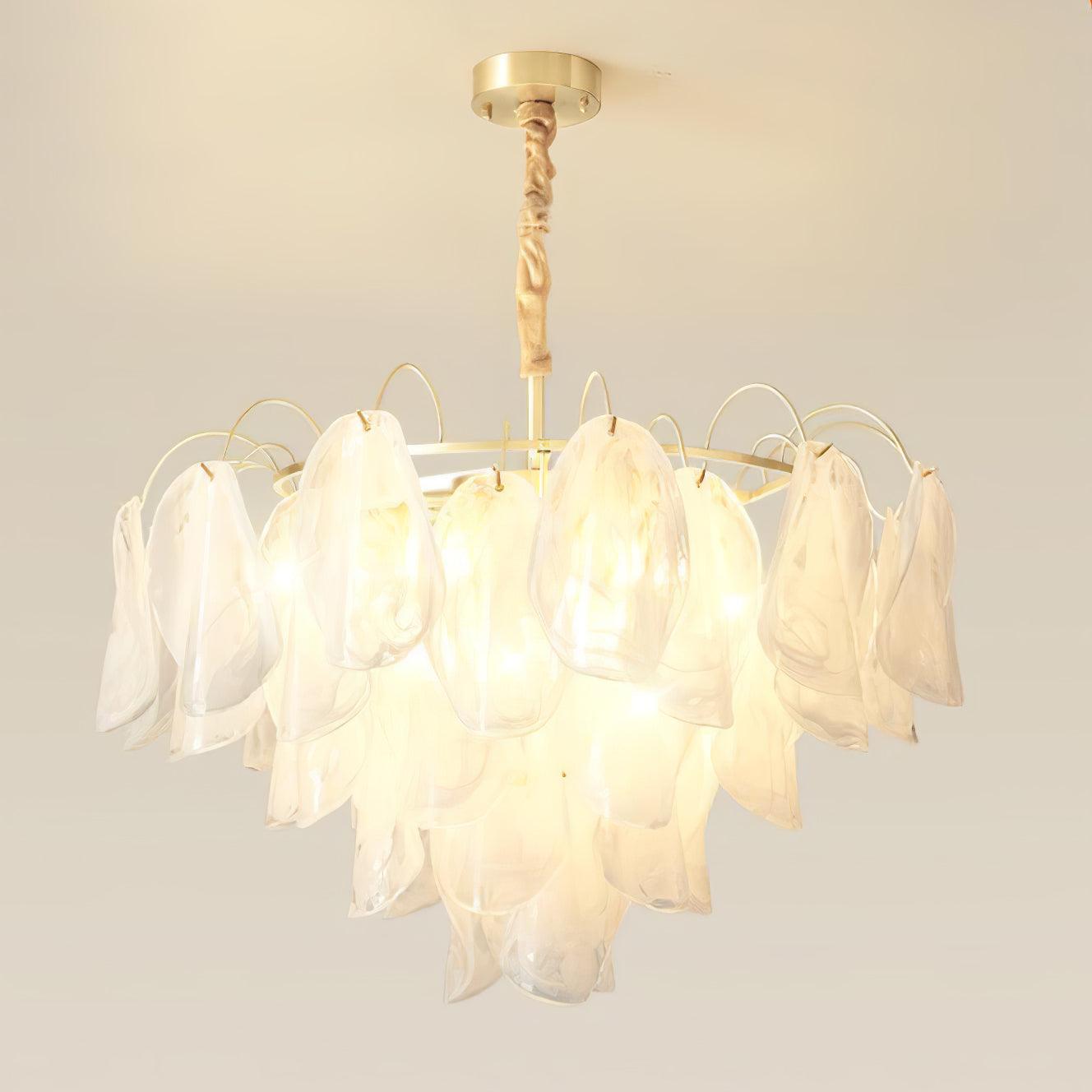 Multi Tier Cloud Glass Pendant Light